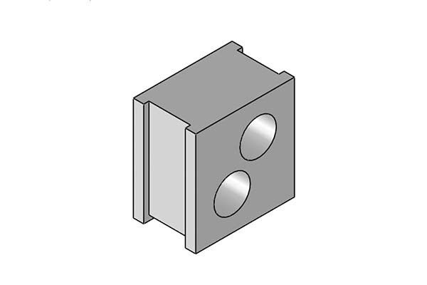Verschraubung QT 2/7 grau Verschraubung QT 2/7 grau