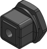 Kabelverschraubung KVT 32 sw-KGM-SUB-D9