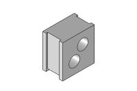 Verschraubung QT 2/6,5 grau