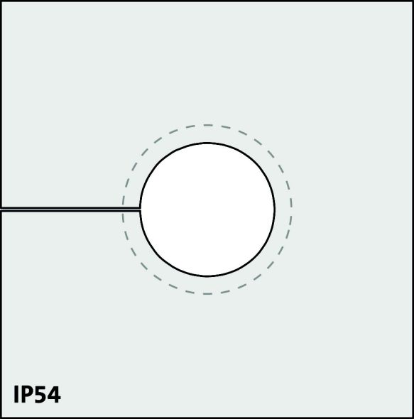 Blindtülle QTMB 14-17 groß grau