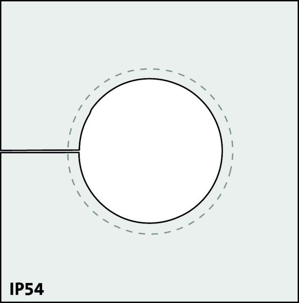 Blindtülle QTMB 20-23 groß grau