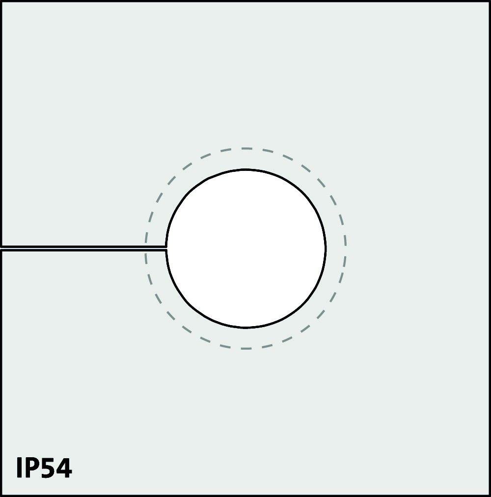 Blindtülle QTMB 14-17 groß grau