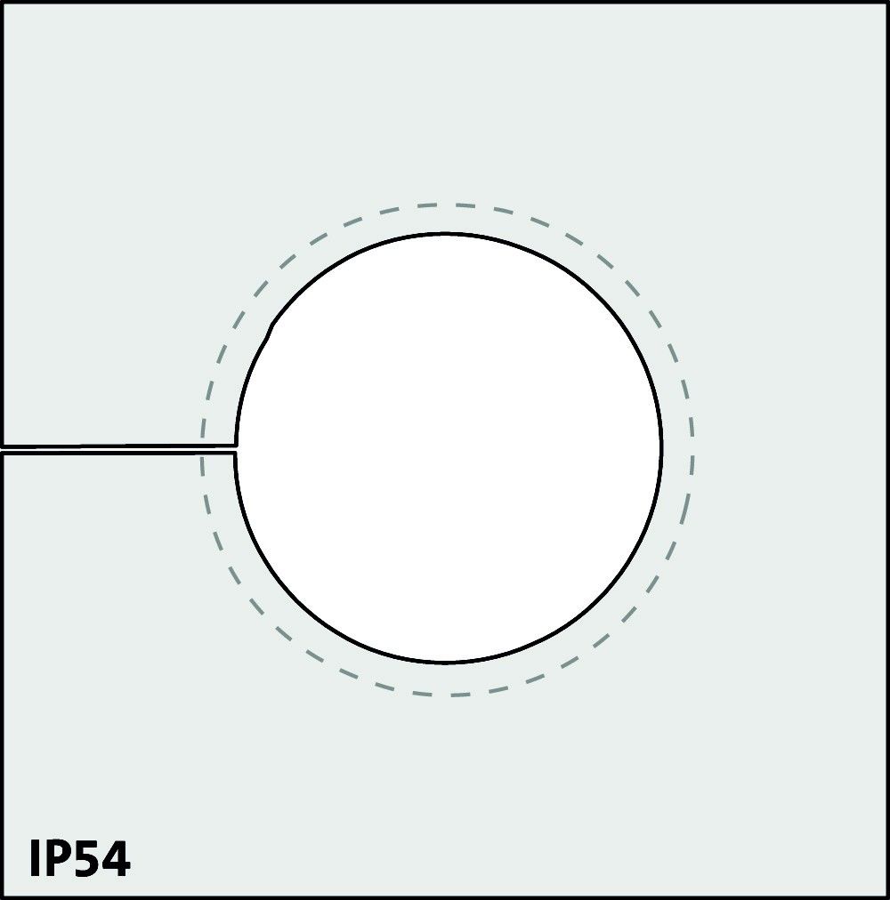 Blindtülle QTMB 20-23 groß grau