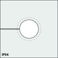 Blindtülle QTMB 14-17 groß grau