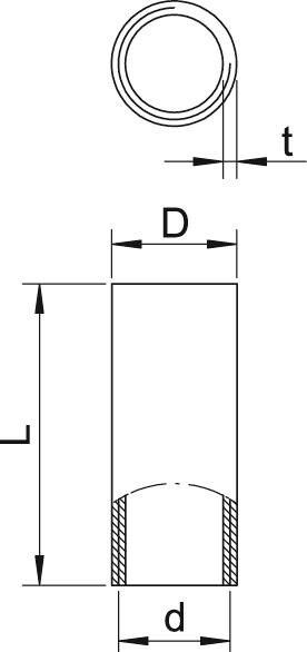 Aluminiumverbindungsmuffe SVM50W ALU