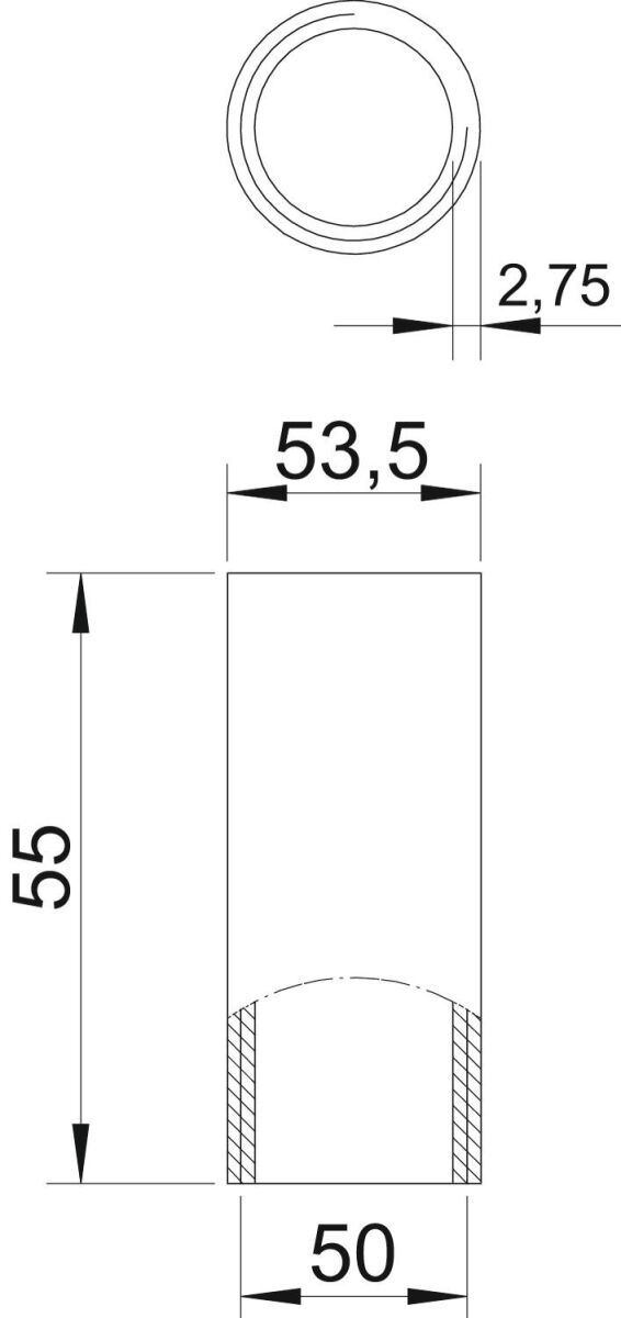 Aluminiumverbindungsmuffe SVM50W ALU