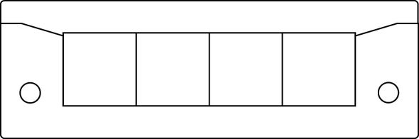 Kabeleinführungsleiste KEL-ER-E 4