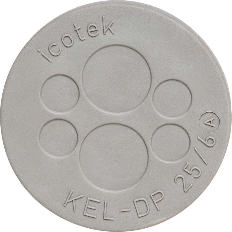 Kabeldurchführungsplatte KEL-DP 25/4 A grau