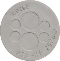 Kabeldurchführungsplatte KEL-DP 25/4 A grau