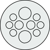 Kabeldurchführungsplatte KEL-DP 32/10 A grau