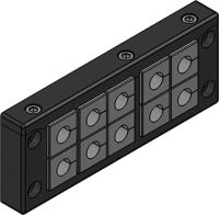 Kabeleinführungsleiste KEL-ER 24/10 sw
