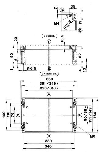 Aluminium Gehäuse GEH.CA-310 Aluminium Gehäuse GEH.CA-310