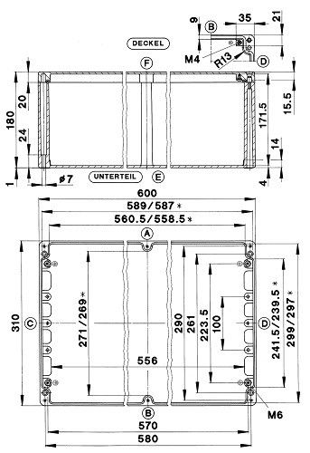 Aluminium Gehäuse GEH.CA-480 UNL.