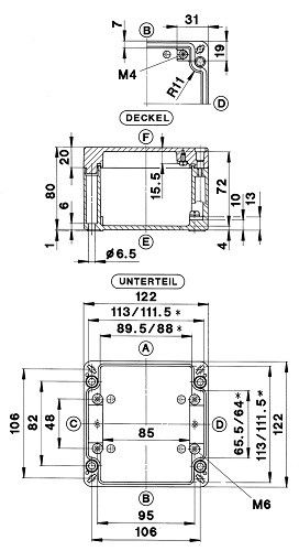 Aluminium Gehäuse GEHCA-220UNLVKS-SET Aluminium Gehäuse GEHCA-220UNLVKS-SET