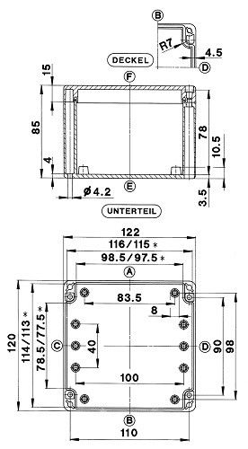 Polycarbonatgehäuse GEH.CT-681 T Polycarbonatgehäuse GEH.CT-681 T