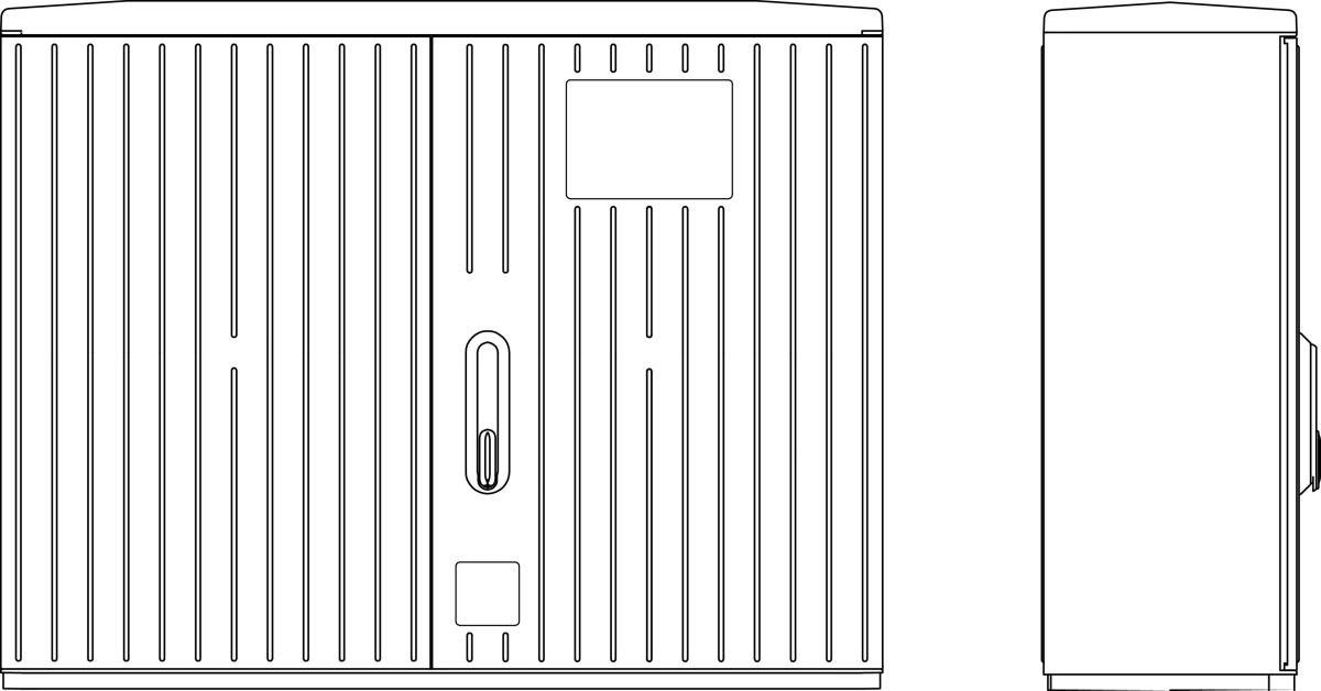 Kabelverteilerschrank A100-2MOIP44.RAL7035