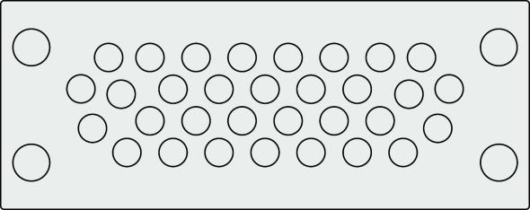 Kabeldruchführungsplatte KEL-DPU 24/32 grau