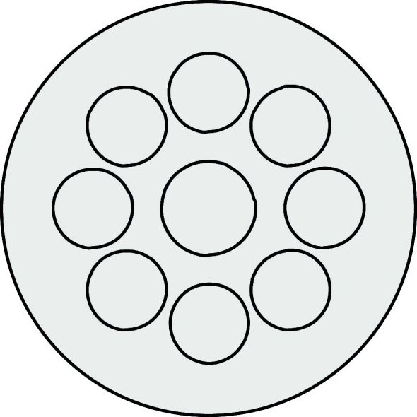 Kabeldurchführungsplatte KEL-DP 40/9 A grau Kabeldurchführungsplatte KEL-DP 40/9 A grau