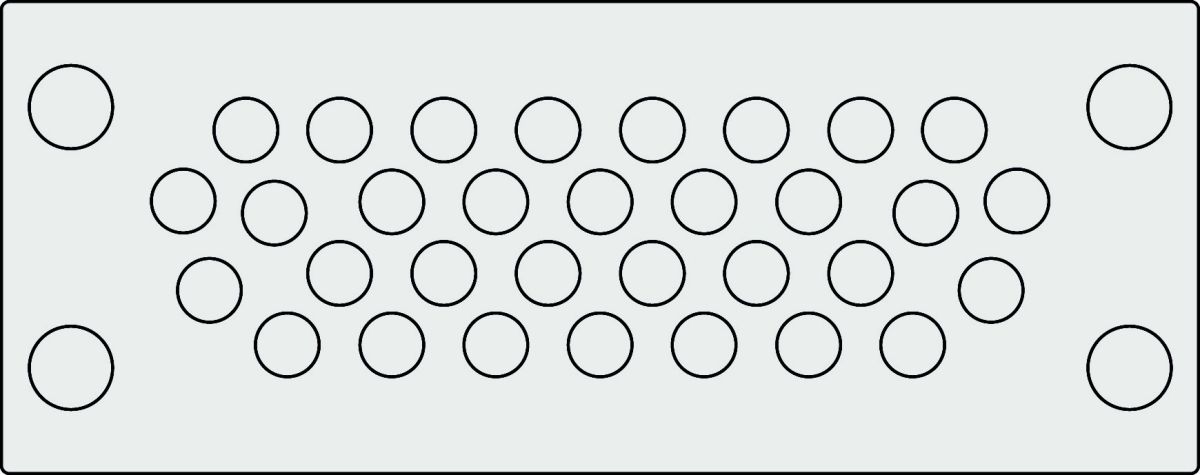 Kabeldruchführungsplatte KEL-DPU 24/32 grau