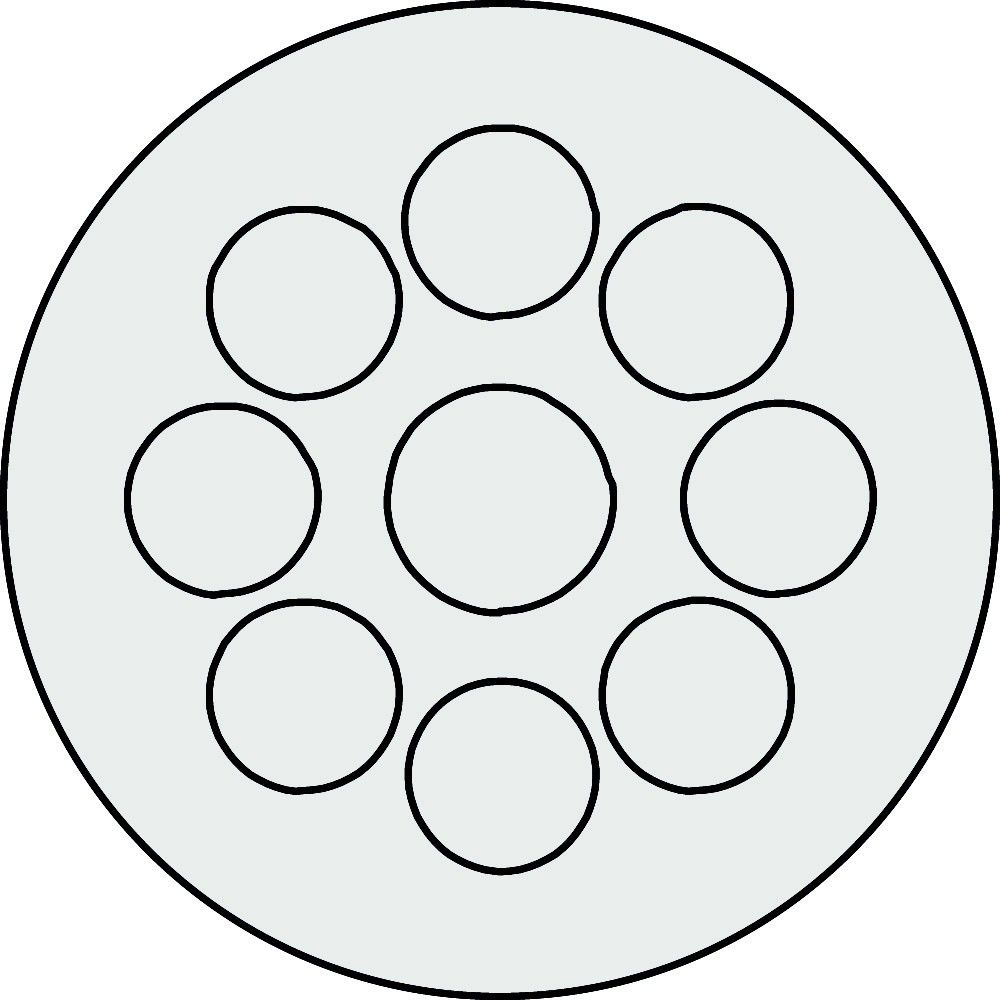 Kabeldurchführungsplatte KEL-DP 40/9 A grau Kabeldurchführungsplatte KEL-DP 40/9 A grau