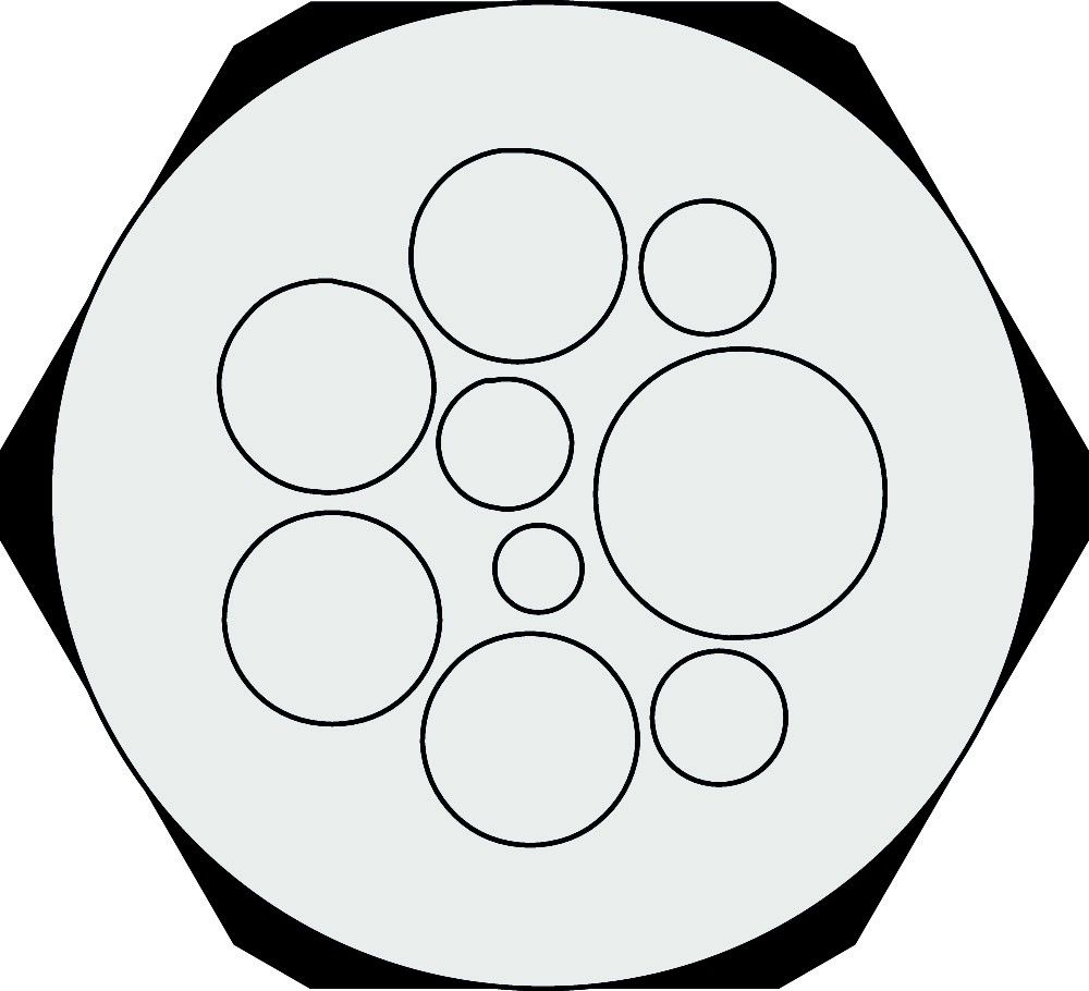 Kabeldurchführungsplatte KEL-DPZ 63/9 gr