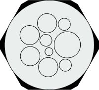 Kabeldurchführungsplatte KEL-DPZ 63/9 gr