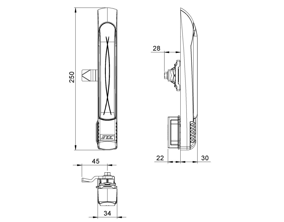 Schwenkhbelgriff LS 95 X1 Schwenkhbelgriff LS 95 X1