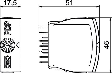Datenleitungsschutz PDP-P-2-48-OS