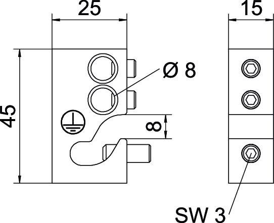 Anschlussklemme AKL 25 E DM