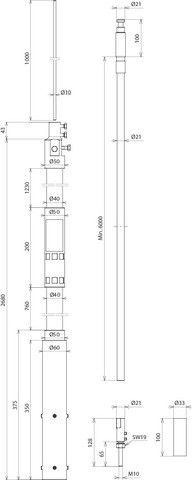 Stützrohr m. HVI lightplus HVI LI PL L6M#819688