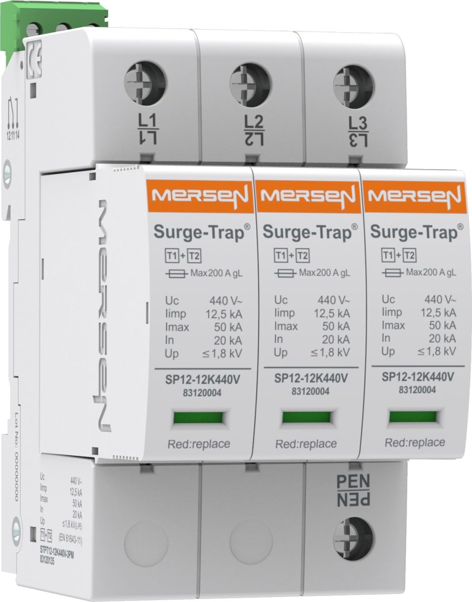 Überspg.-Ableiter Typ 1+2 STPT12-12K440V-3PM Überspg.-Ableiter Typ 1+2 STPT12-12K440V-3PM