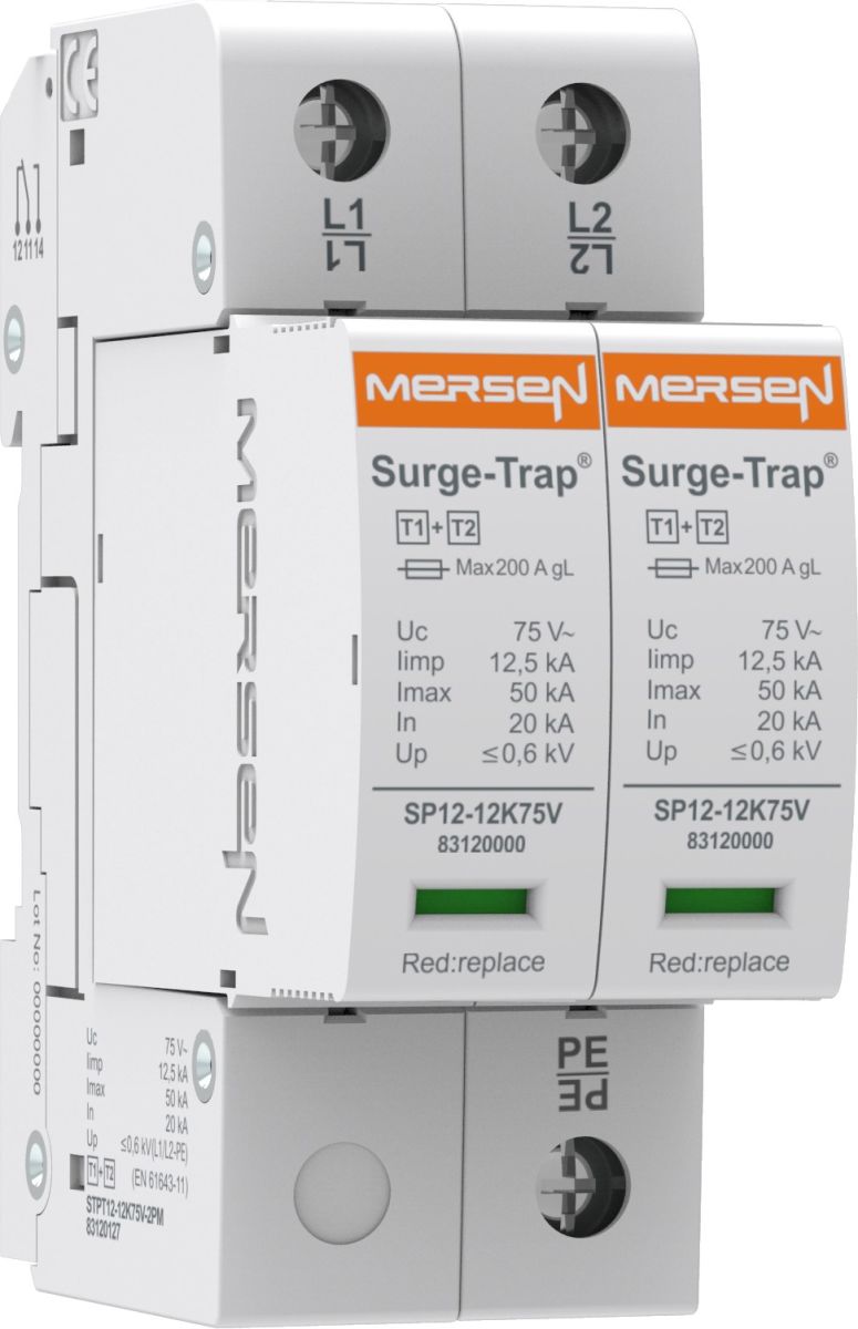 Überspg.-Ableiter Typ 1+2 STPT12-12K75V-2P Überspg.-Ableiter Typ 1+2 STPT12-12K75V-2P
