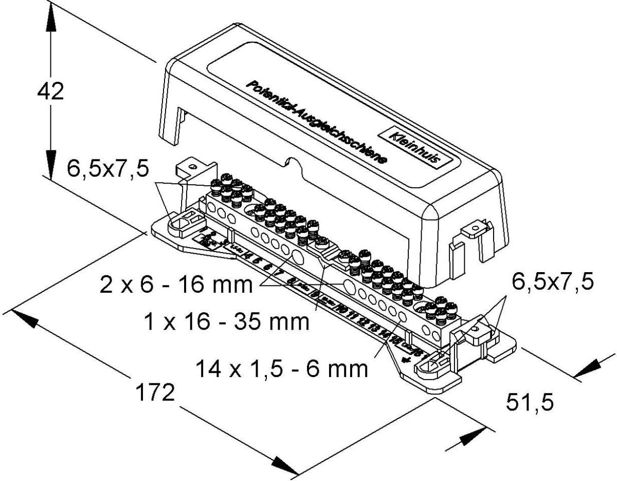 Potentialausgleichschiene 2309