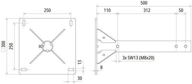 Stützrohrständer SRS D50 300 #105244
