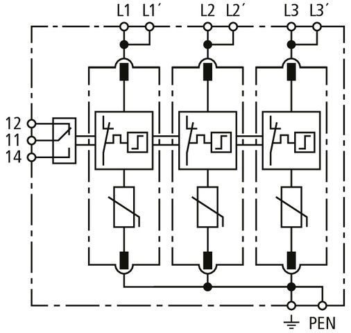 Überspannungsableiter DG MP TNC 385 FM