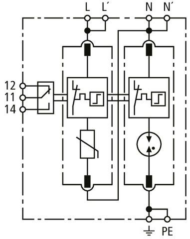 Überspannungsableiter DG MP TT 2P 320 FM