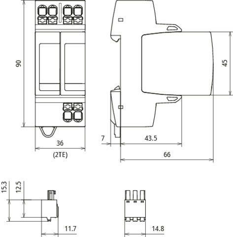 Überspannungsableiter DG MP TT 2P 320 FM