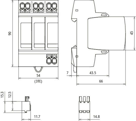 Überspannungsableiter DG MP WE 600 FM