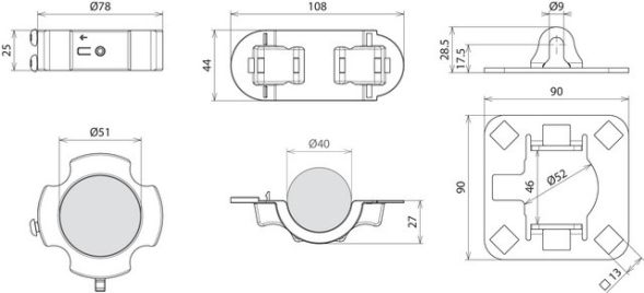 Befestigungsset BFS SR D40 #819642 Befestigungsset BFS SR D40 #819642