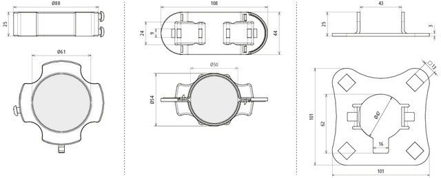 Befestigungsset BFS SR D50 #819283