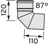 Bogen 87 Grad 303263