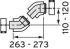 Bogen 45 Grad 303809 (VE2)