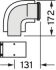 Bogen 87 Grad 303910
