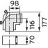 Revisions-T-Stück 87 Grad 303217