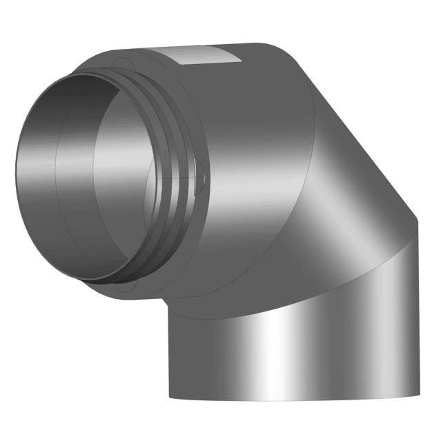 IsoPipe Bogen 90 Grad IP-B 180/90 IsoPipe Bogen 90 Grad IP-B 180/90