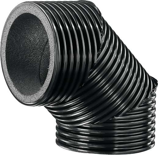 Lüftungsrohrbogen MT-B125 90/45