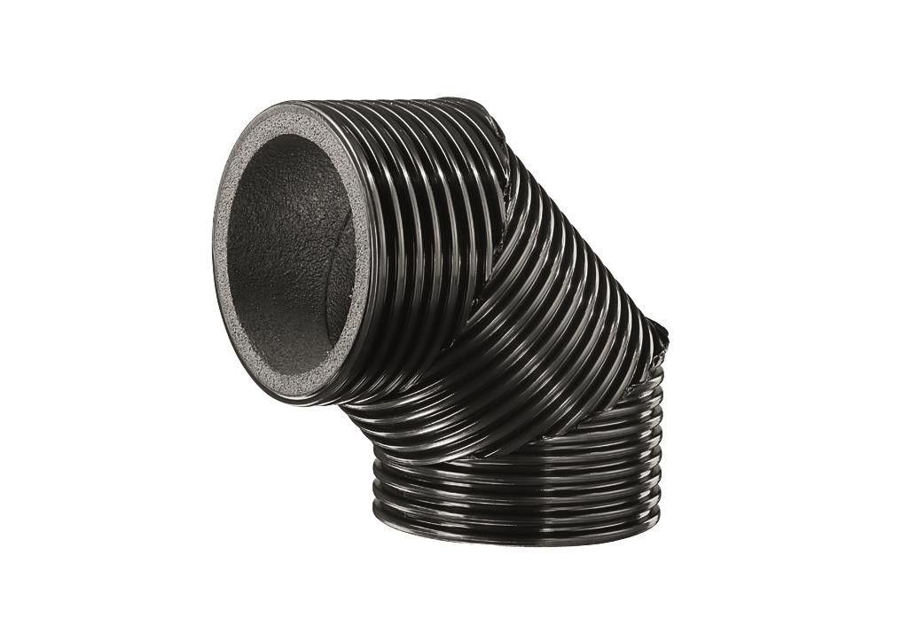 Lüftungsrohrbogen MT-B160 90/45