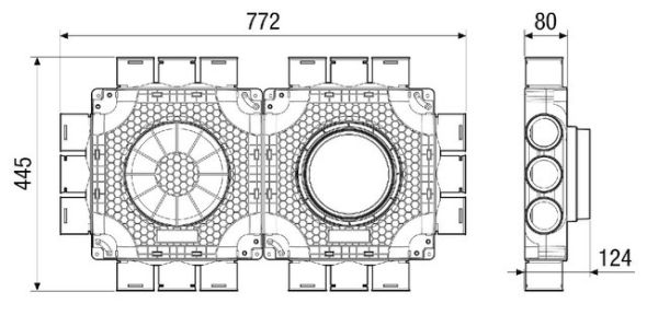 Luftverteiler doppelt MA-FDV18-63