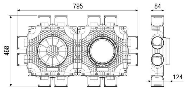 Luftverteiler doppelt MA-FDV12-75