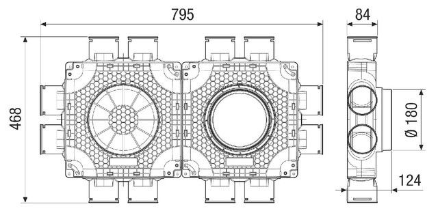 Luftverteiler doppelt MA-FDV12-75